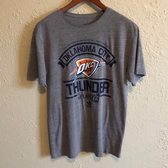 Adidas OKC Thunder 2013 Playoffs Shirt NBA - Picture 7 of 7